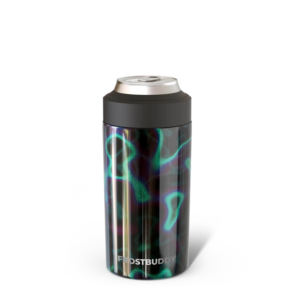 FrostBuddy Universal Buddy Northern Lights Insulated Can Cooler, 12+hrs cold NIB